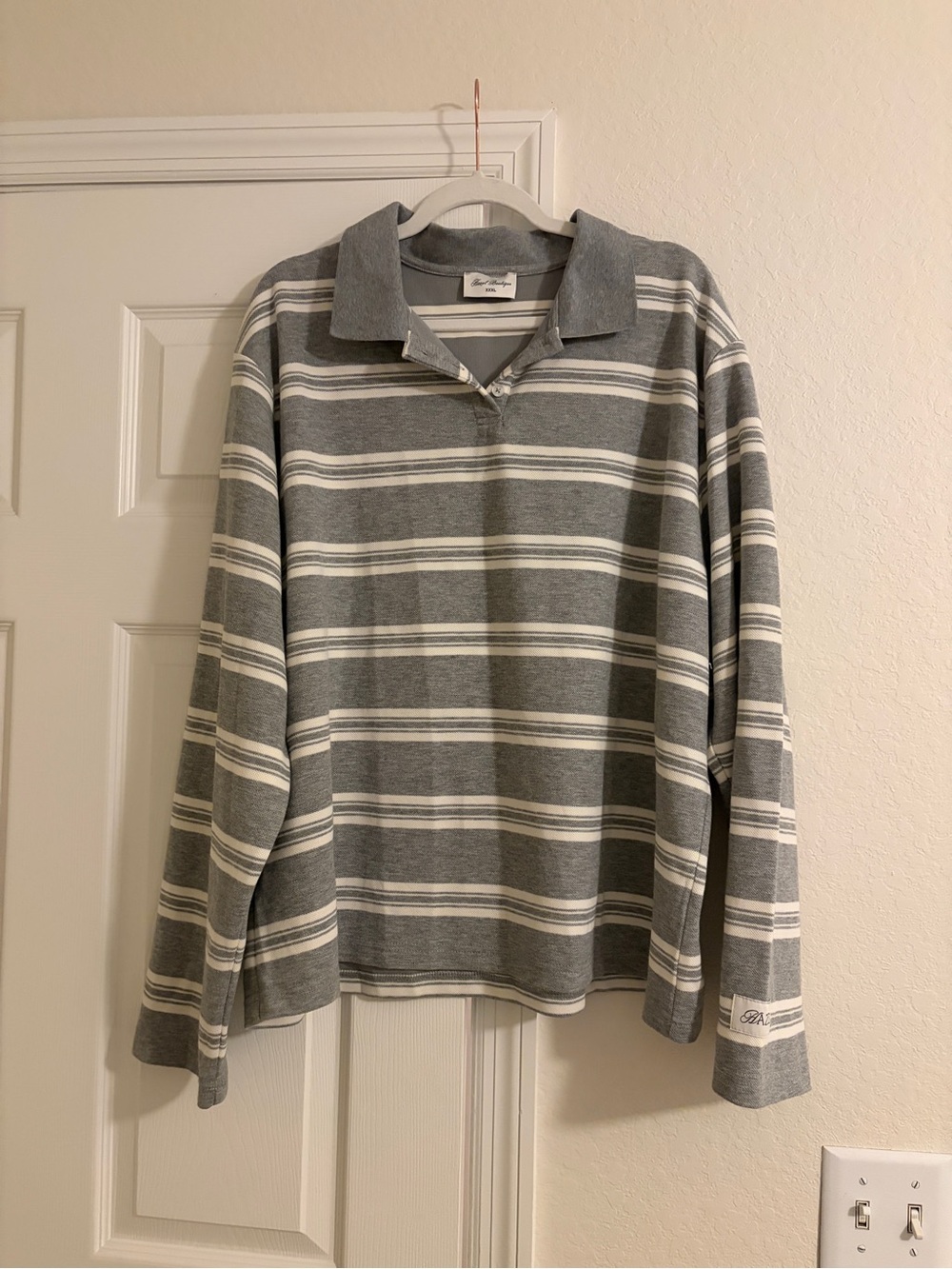 Hazel Boutique striped polo shirt